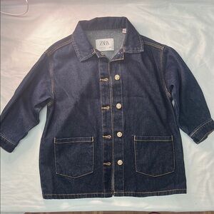 Zara Kids (3-4yrs) Dark Indigo Denim Jacket